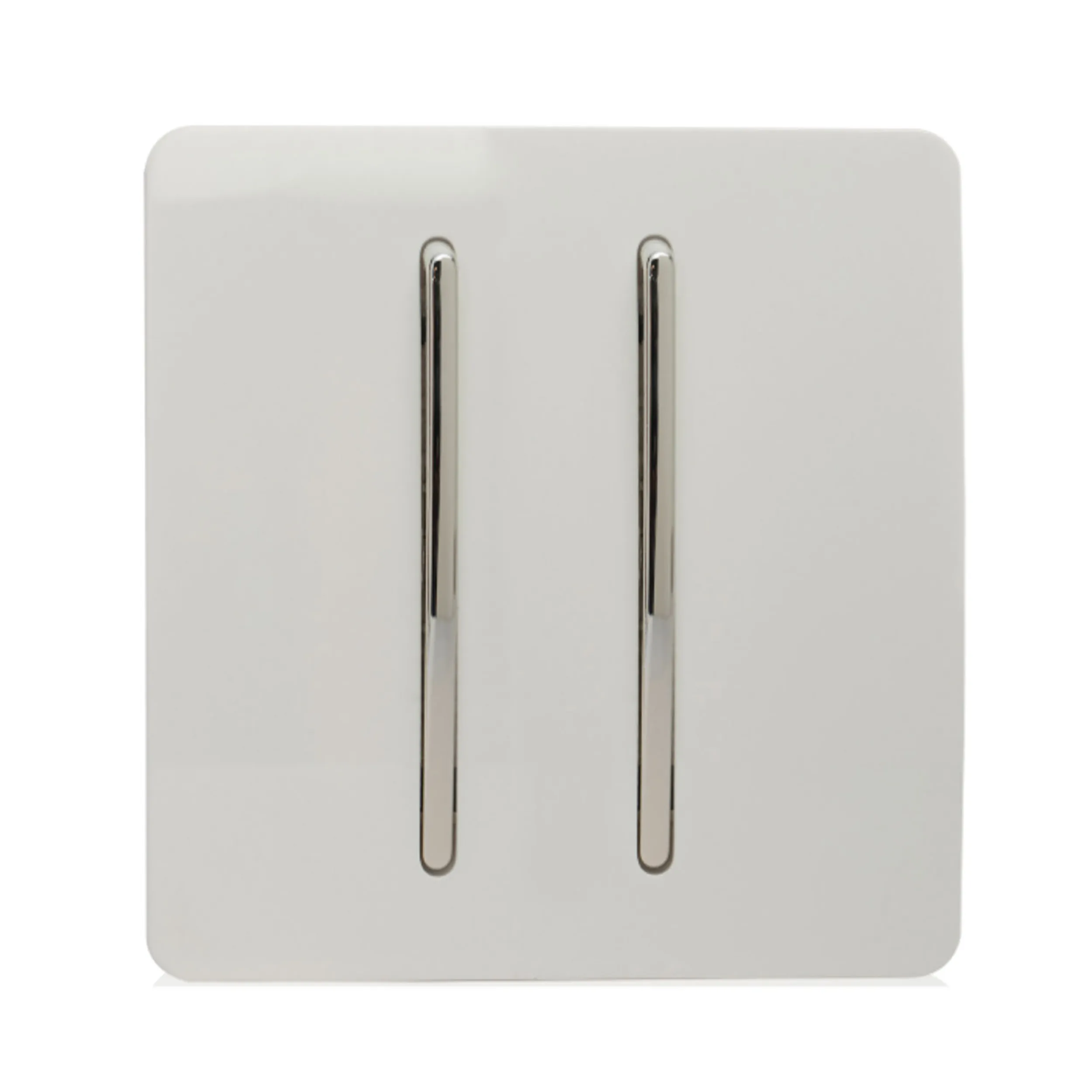 ART-SSR2WH  2 Gang Retractive Home Auto.Switch Ice White